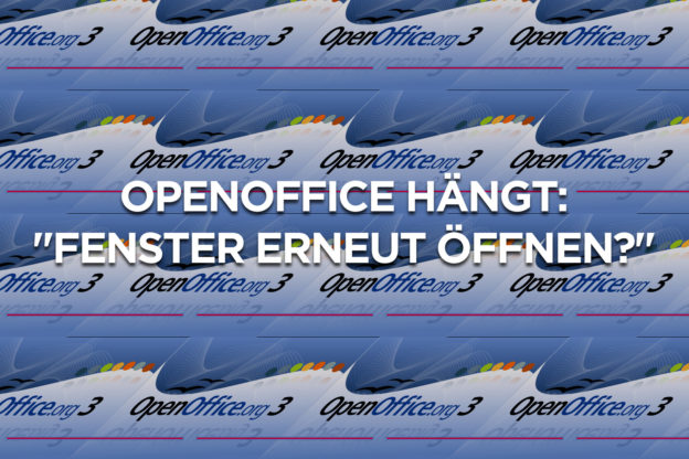 Open Office Mac hängt: "Fenster erneut öffnen?"