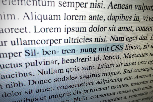 Silbentrennung mit CSS