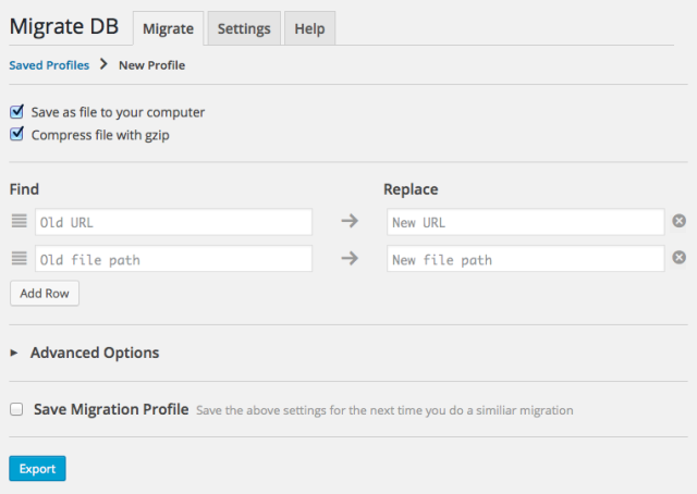 Wordpress: Datenbank- / Domain-Umzug
