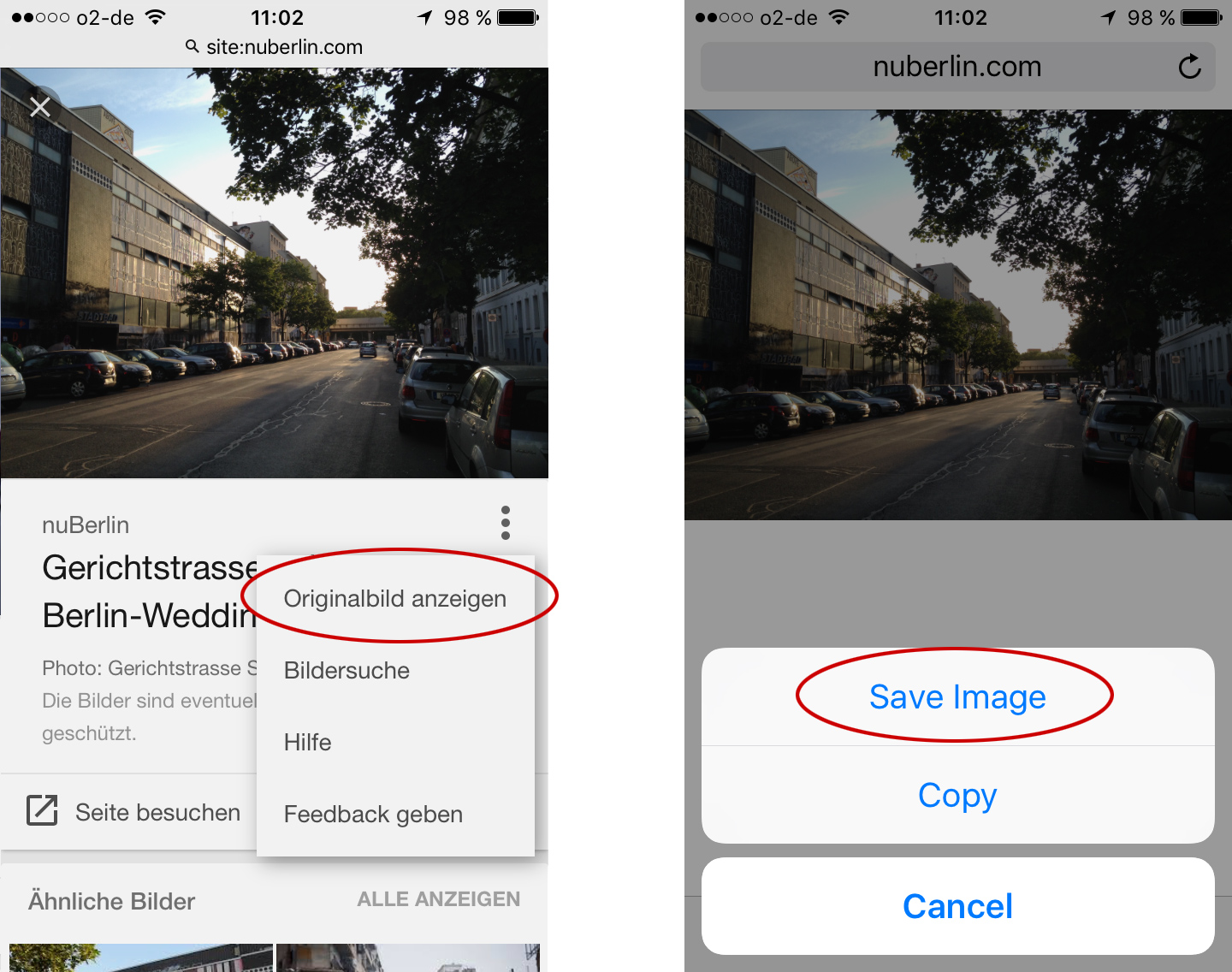 Google Bildersuche auf dem iPhone cpu20.de